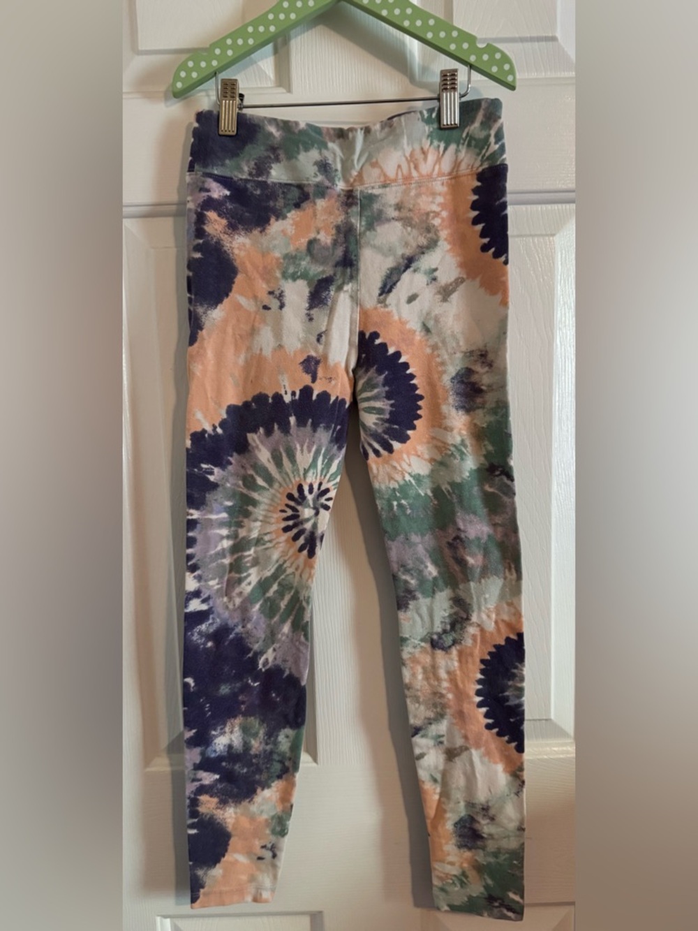 Art Class Purple, Peach and Green Leggings